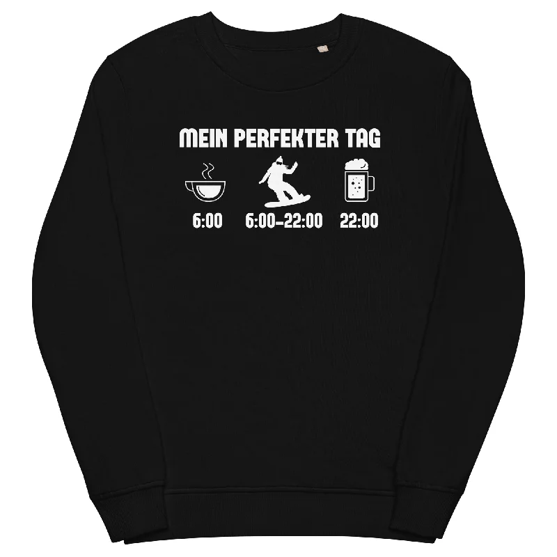 Mein Perfekter Tag 1 - Unisex Premium Organic Sweatshirt Hoodie with Drawcord Adjustable Secure