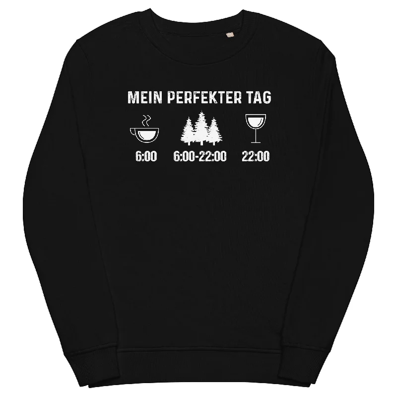 Mein Perfekter Tag 3 - Unisex Premium Organic Sweatshirt Hooded Sweatshirt Casual Wear Street Style