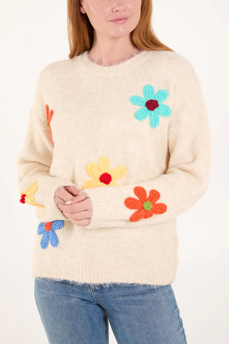 Nova Flower Jumper Casual Formal Business