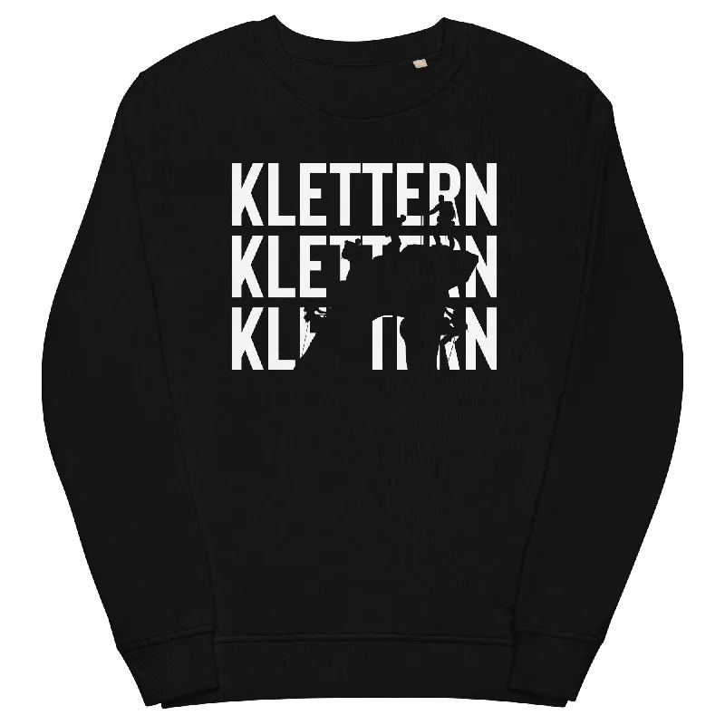 Klettern - Unisex Premium Organic Sweatshirt Hoodie with Sequins Glamorous Eye-catching