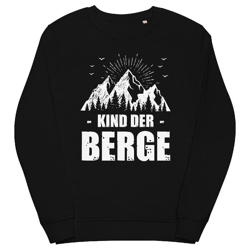 Kind Der Berge - Unisex Premium Organic Sweatshirt Hoodie with Reflective Safety Nightwear