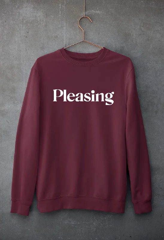 Pleasing Unisex Sweatshirt for Men/Women Hoodie with Contrast Stitching Detailed Premium