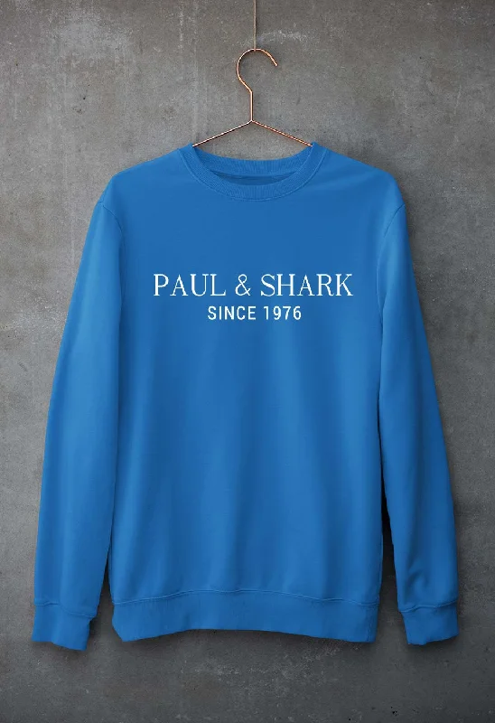 Paul & Shark Unisex Sweatshirt for Men/Women Hoodie with Hem Detail Decorative Unique