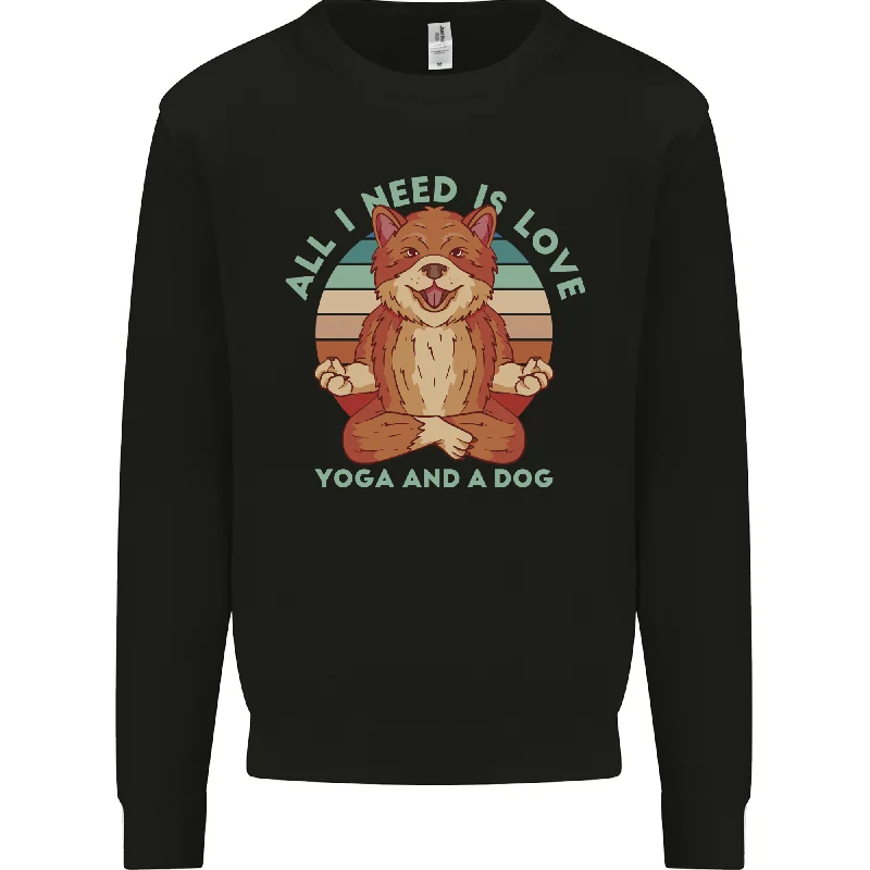 All I Need is Love Yoga and a Dog Funny Mens Sweatshirt Jumper.Hoodie with Earth Tones Natural Calm Hoodie with Earth Tones Natural Calm All I Need is Love Yoga and a Dog Funny Mens Sweatshirt Jumper.Hoodie with Earth Tones Natural Calm Hoodie with Earth Tones Natural Calm