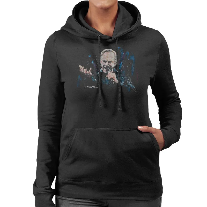 Sidney Maurer Original Portrait Of Neil Diamond Singing Women's Hooded Sweatshirt.Hoodie with Neon Bright Vibrant Hoodie with Neon Bright Vibrant Sidney Maurer Original Portrait Of Neil Diamond Singing Women's Hooded Sweatshirt.Hoodie with Neon Bright Vibrant Hoodie with Neon Bright Vibrant