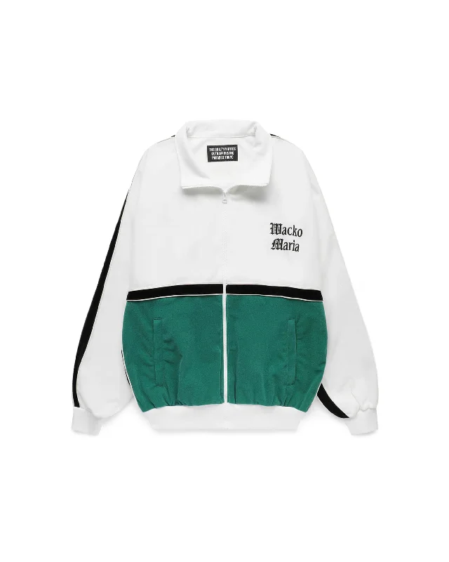 Track Jacket D (Type-2) - White Faux Fur Jacket Real Fur Jacket Shearling Jacket