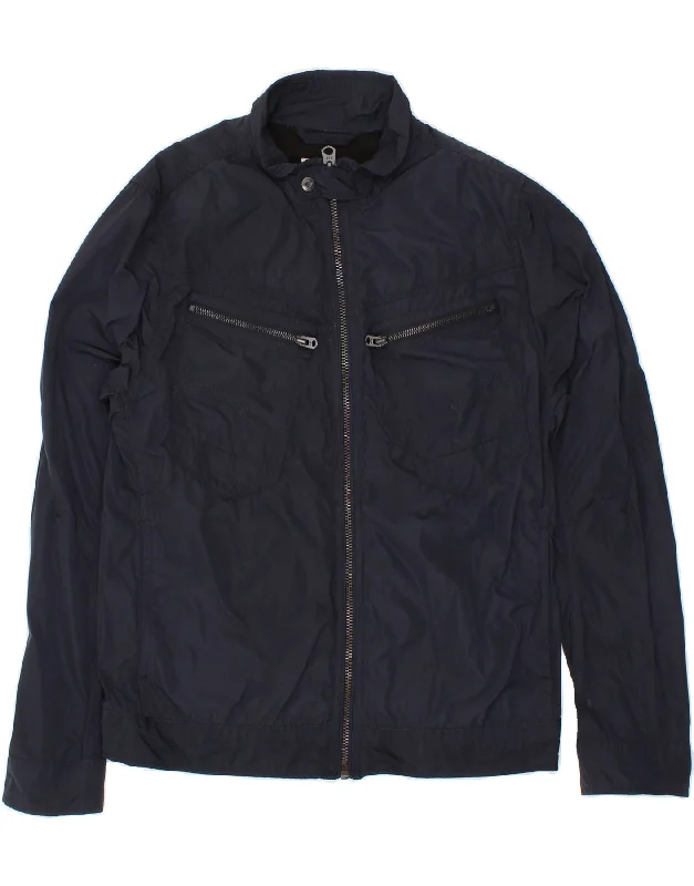 G-STAR Mens Bomber Jacket UK 42 XL Navy Blue Polyester Oversized Jacket Tailored Jacket Straight Jacket G-STAR Mens Bomber Jacket UK 42 XL Navy Blue Polyester Oversized Jacket Tailored Jacket Straight Jacket