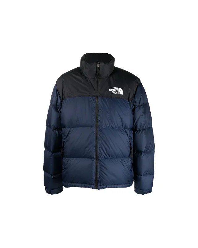 1996 Retro Nuptse Jacket - Summit Navy / Black V-Neck Jacket Boat Neck Jacket Square Neck Jacket