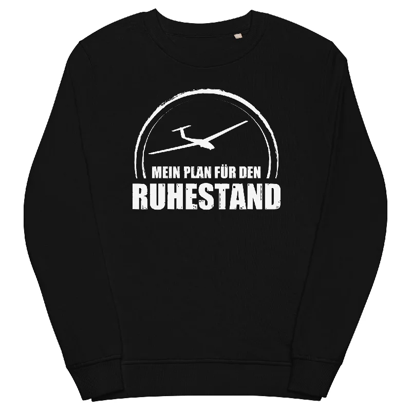 Mein Plan Fur Den Ruhestand 2 - Unisex Premium Organic Sweatshirt Hoodie with Zipper Placket Modern Functional