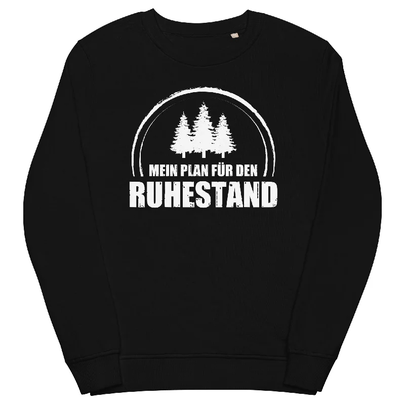 Mein Plan Fur Den Ruhestand 3 - Unisex Premium Organic Sweatshirt Hoodie with Ribbed Neckline Snug Warm