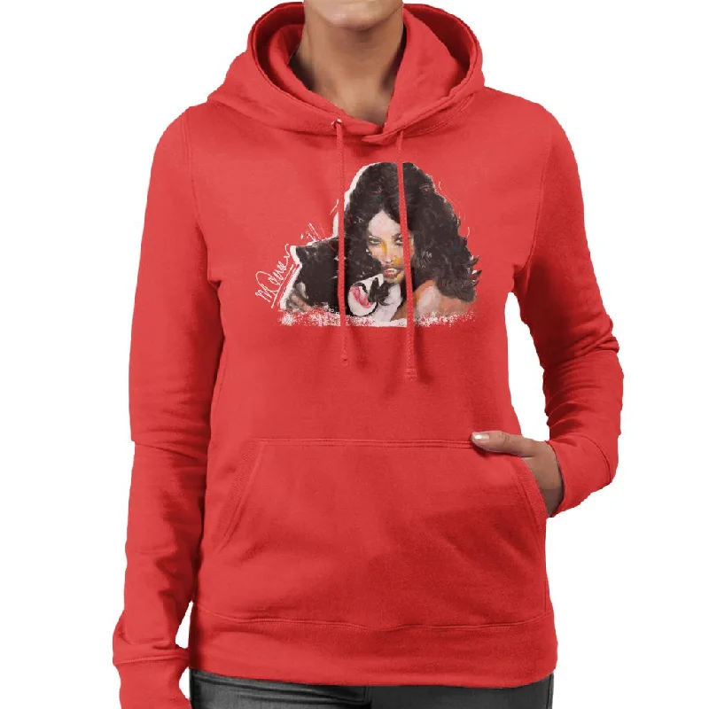 Sidney Maurer Original Portrait Of Naomi Campbell Panther Women's Hooded Sweatshirt.Hoodie with Applique Textured Unique Hoodie with Applique Textured Unique Sidney Maurer Original Portrait Of Naomi Campbell Panther Women's Hooded Sweatshirt.Hoodie with Applique Textured Unique Hoodie with Applique Textured Unique