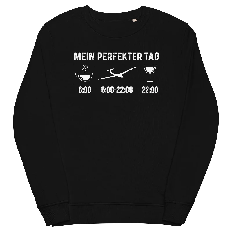 Mein Perfekter Tag - Unisex Premium Organic Sweatshirt Hoodie with Front Slit Layering Stylish