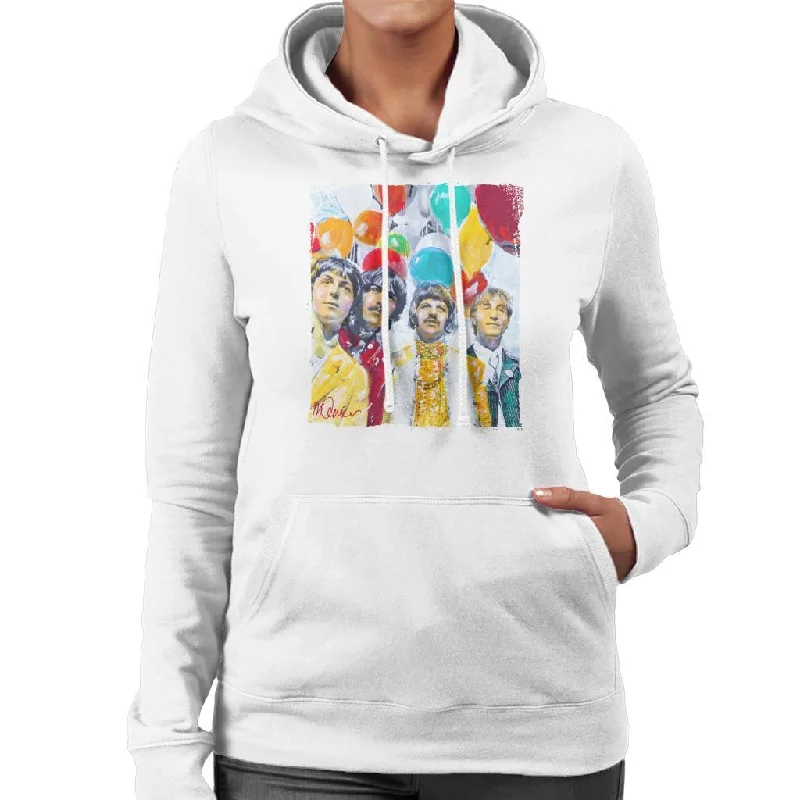 Sidney Maurer Original Portrait Of The Beatles Sgt Peppers 1967 Women's Hooded Sweatshirt Oversized Hoodie Comfort Casual