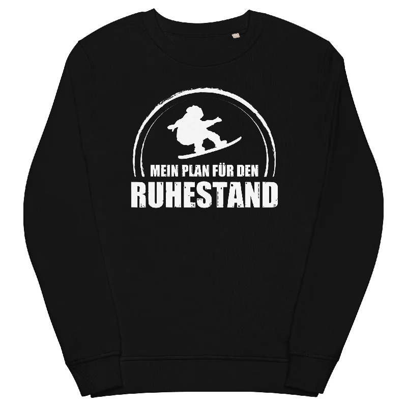 Mein Plan Fur Den Ruhestand - Unisex Premium Organic Sweatshirt Hoodie with Front Slit Layering Stylish