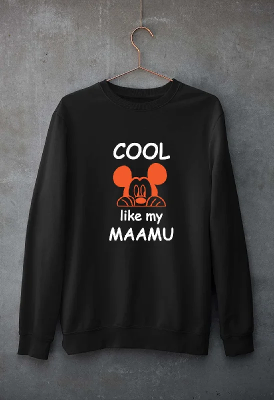 Cool Like My Maamu Unisex Sweatshirt for Men/Women Hooded Sweatshirt Casual Wear Street Style