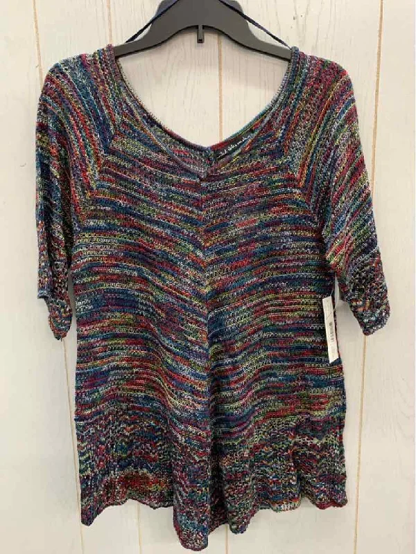 United States Sweater Multi-Color Womens Size M Shirt Rayon Fabric Velvet Fabric Corduroy Fabric