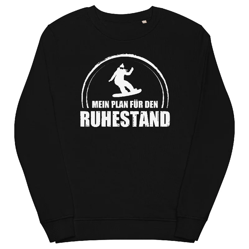 Mein Plan Fur Den Ruhestand 1 - Unisex Premium Organic Sweatshirt Hoodie with Double Zipper Versatile Adjustable