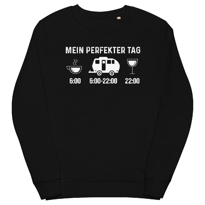 Mein Perfekter Tag 2 - Unisex Premium Organic Sweatshirt Hoodie with Print Artistic Unique