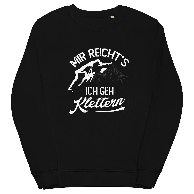 Mir reichts, ich geh Klettern - Unisex Premium Organic Sweatshirt.Hoodie with Typography Text Message Hoodie with Typography Text Message Mir reichts, ich geh Klettern - Unisex Premium Organic Sweatshirt.Hoodie with Typography Text Message Hoodie with Typography Text Message