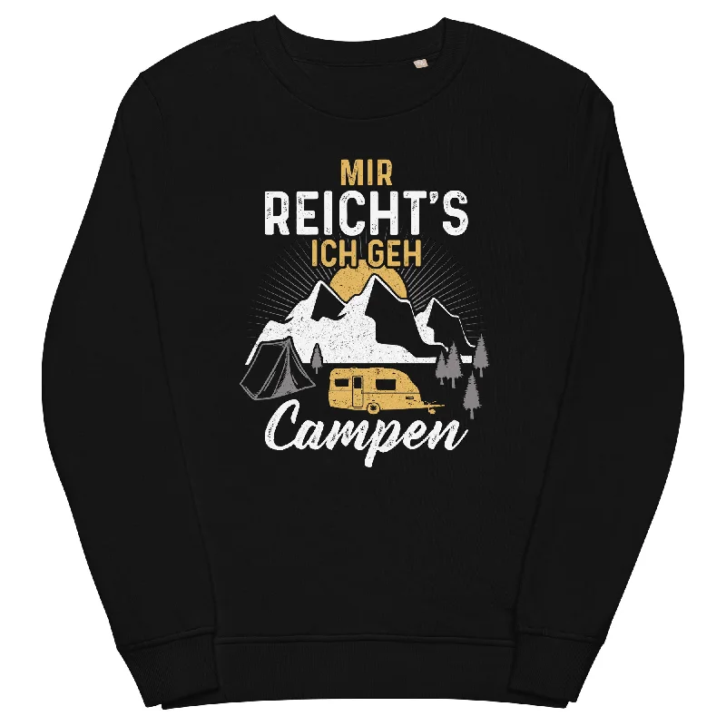 Mir reichts ich geh Campen - Unisex Premium Organic Sweatshirt Hoodie with Full-Zip Functional Layering