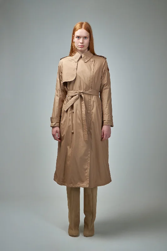 Barbentane Down Trench Coat Front Pockets Side Pockets Patch Pockets