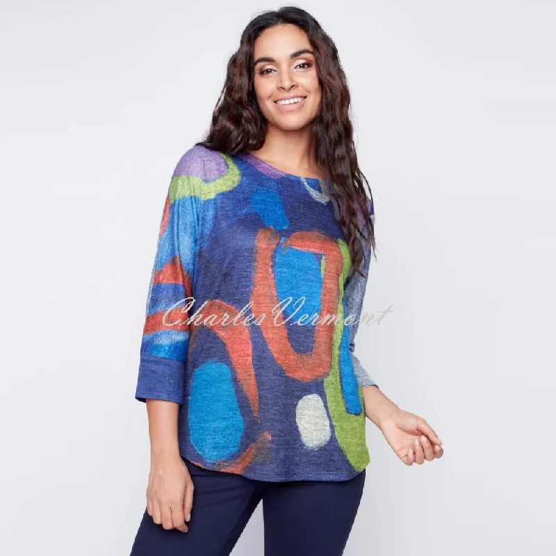 Claire Desjardins Sweater Top - Style 91205 Boxy Sweater Fitted Sweater A-Line