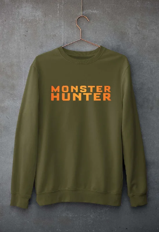 Monster Hunter Unisex Sweatshirt for Men/Women Hoodie with Half-Zip Sporty Casual