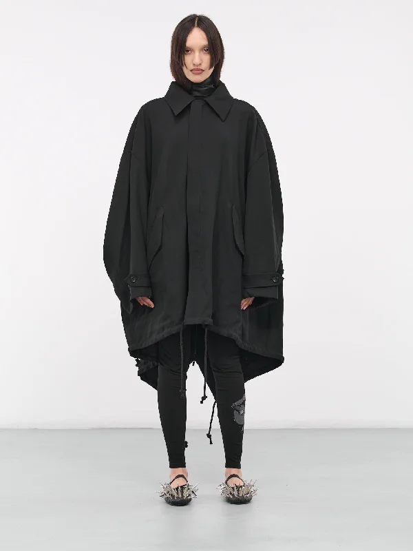 Backside Layered Mods Coat (FJ-C01-103-1-BLACK) Front Pockets Side Pockets Patch Pockets Backside Layered Mods Coat (FJ-C01-103-1-BLACK) Front Pockets Side Pockets Patch Pockets