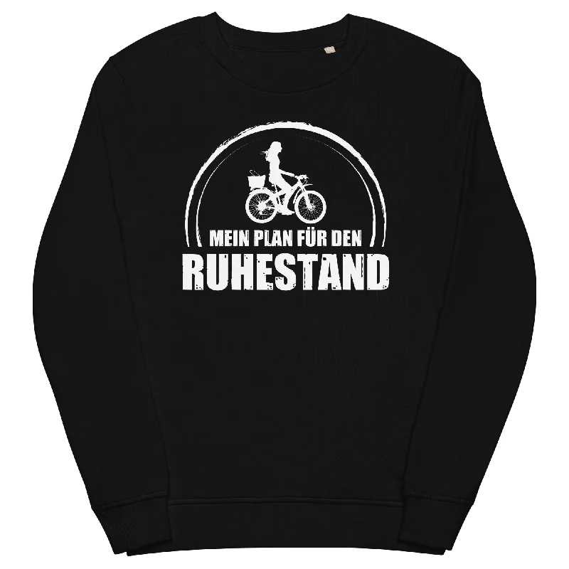 Mein Plan Fur Den Ruhestand 2 - Unisex Premium Organic Sweatshirt Hoodie with Crew Neck Simple Timeless