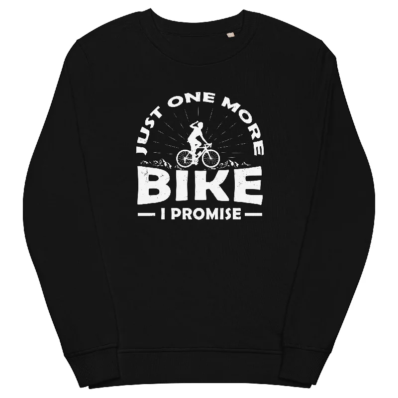 Just one more bike, i promise - Unisex Premium Organic Sweatshirt Hoodie with Set-In Sleeves Structured Classic