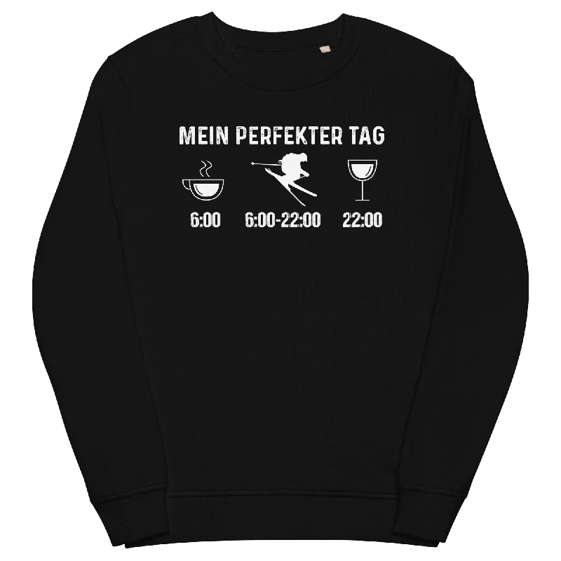 Mein Perfekter Tag - Unisex Premium Organic Sweatshirt Hoodie with Cuffed Sleeves Snug Secure