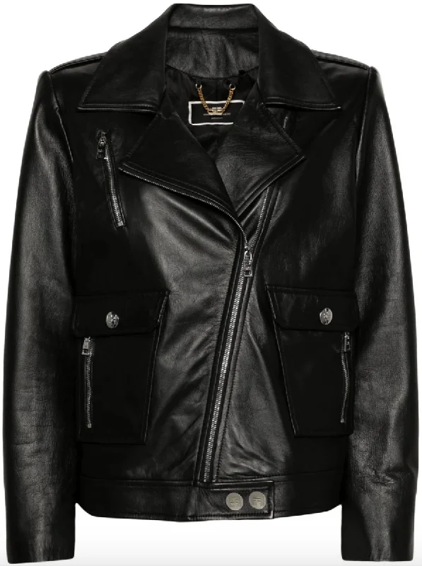 leather biker jacket Hooded Jacket Caped Jacket Shawl Collar Jacket