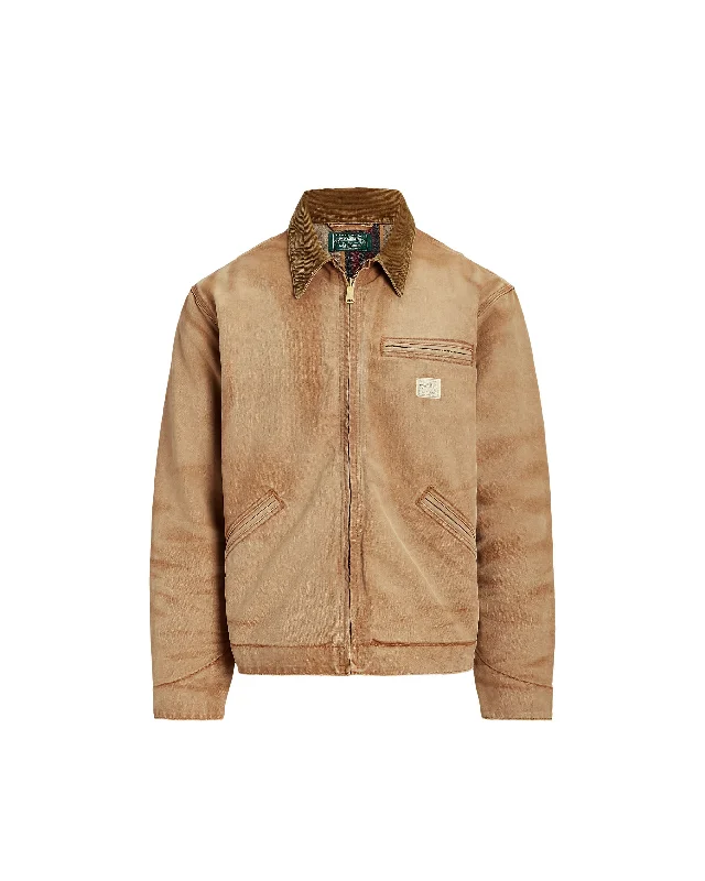 Polo Sportsman Canvas Jacket - Brown Jacket Blazer Coat