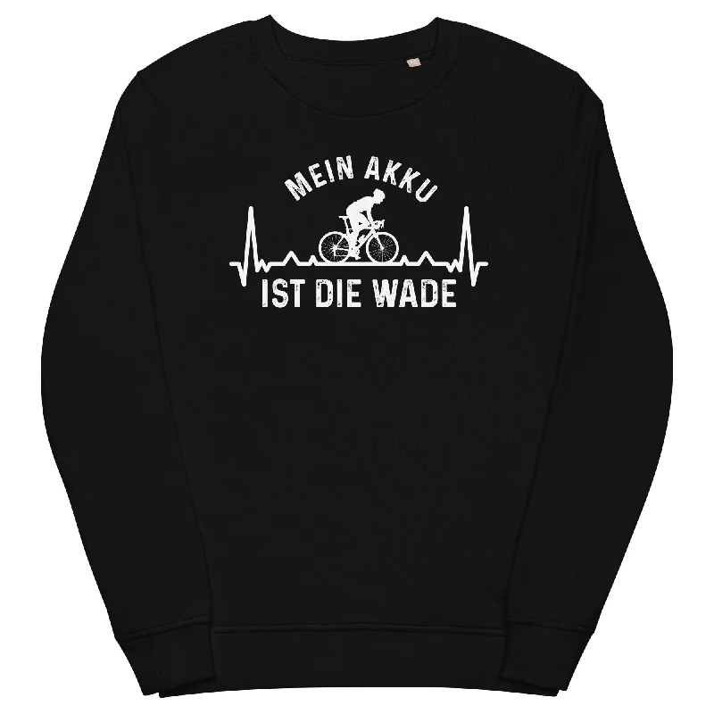 Mein Akku Ist Die Wade 3 - Unisex Premium Organic Sweatshirt Hoodie with Hem Ribbing Snug Secure