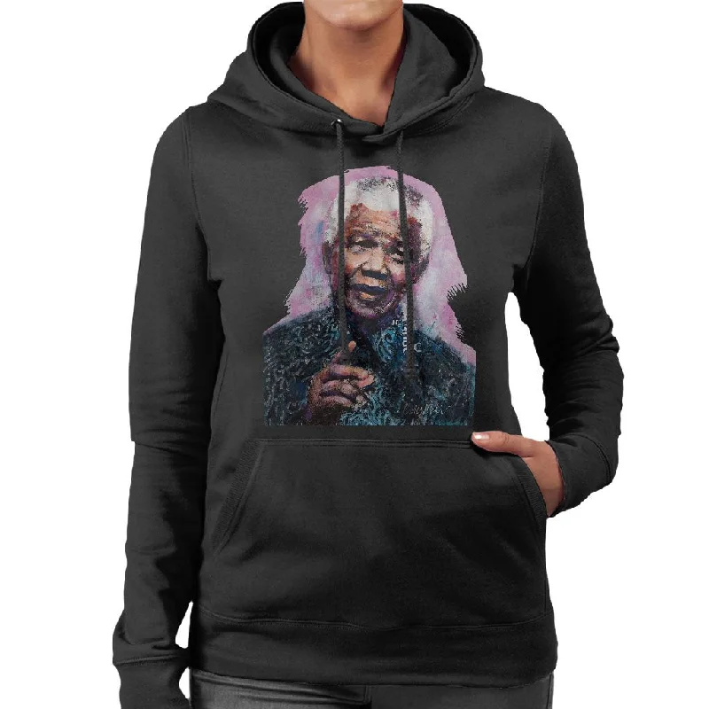 Sidney Maurer Original Portrait Of Nelson Mandela Women's Hooded Sweatshirt.Hoodie with Cropped Fit Short Trendy Hoodie with Cropped Fit Short Trendy Sidney Maurer Original Portrait Of Nelson Mandela Women's Hooded Sweatshirt.Hoodie with Cropped Fit Short Trendy Hoodie with Cropped Fit Short Trendy