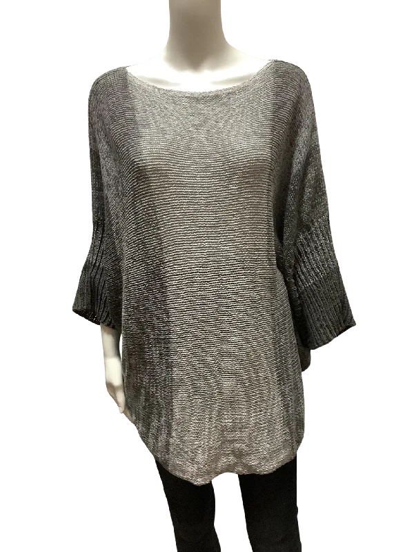 Wooden Ships Long Grey Sweater Size: M/L Wool Sweater Cotton Sweater Cashmere Sweater