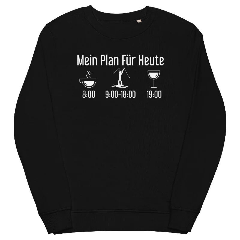 Mein Plan Für Heute 1 - Unisex Premium Organic Sweatshirt Hoodie Jacket Zipper Layering