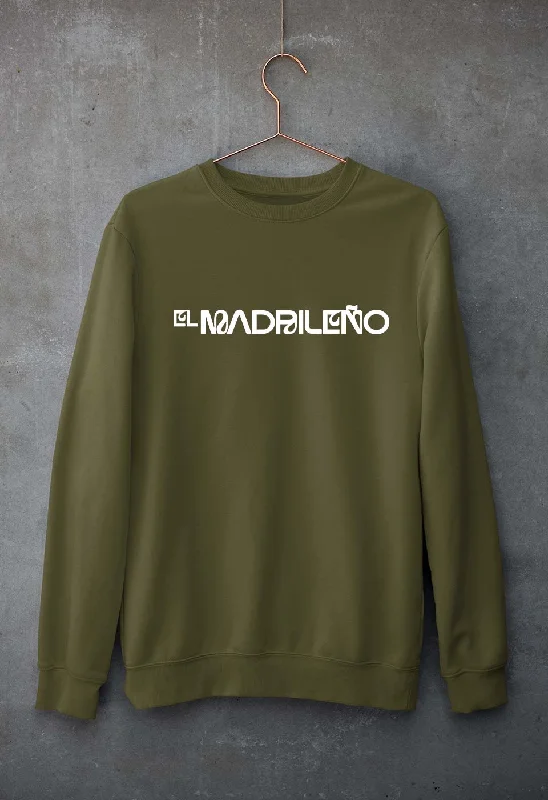 El Madrileño Unisex Sweatshirt for Men/Women Hoodie with Sequins Glamorous Eye-catching