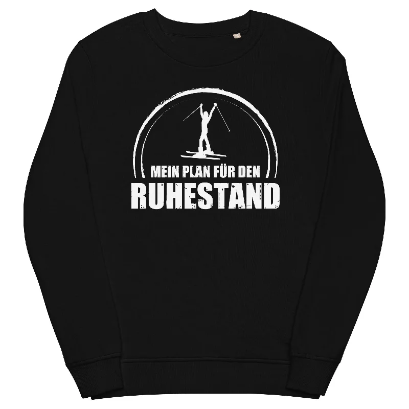 Mein Plan Fur Den Ruhestand 1 - Unisex Premium Organic Sweatshirt Hoodie with Full-Zip Functional Layering