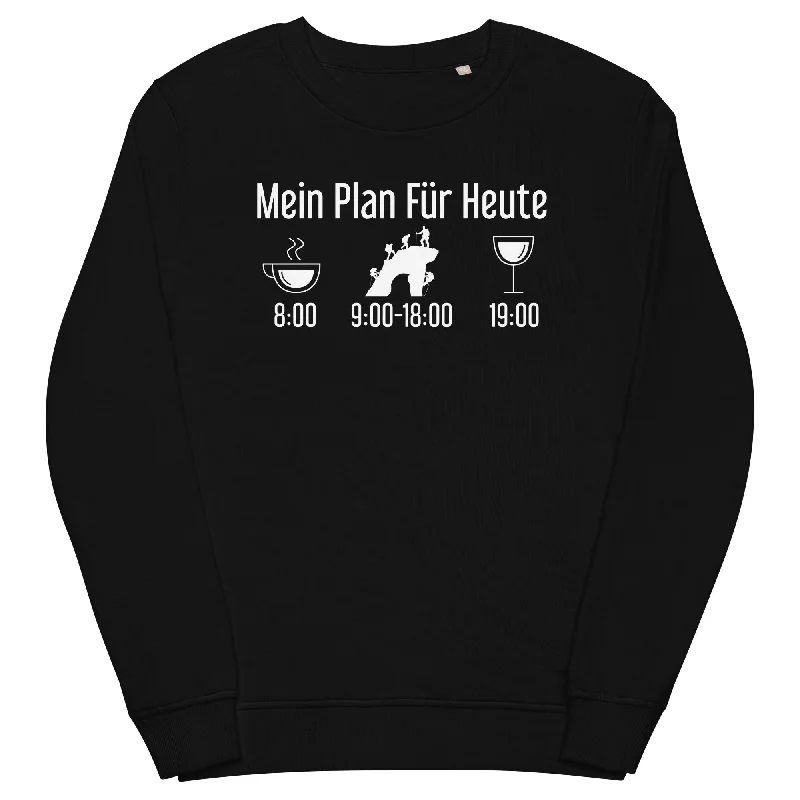 Mein Plan Für Heute 1 - Unisex Premium Organic Sweatshirt Hoodie with Hood Adjustable Protection