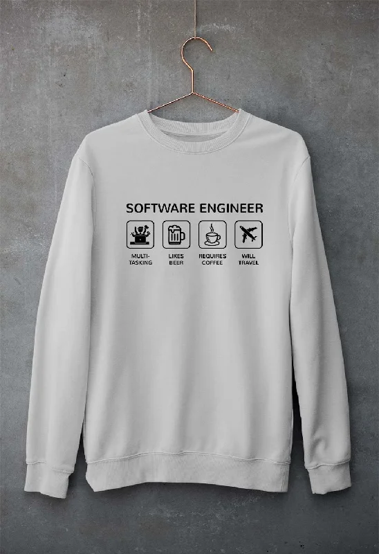 Software Engineer Unisex Sweatshirt for Men/Women Hoodie with Illustration Artistic Creative