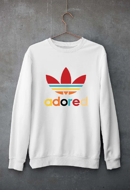 Adored Unisex Sweatshirt for Men/Women Hoodie with Stripes Bold Sporty