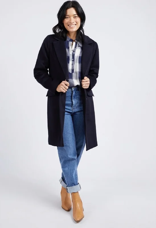 Elm Lifestyle Tamsin Coat Off-the-Shoulder Jacket Double-Breasted Coat Single-Breasted Coat Elm Lifestyle Tamsin Coat Off-the-Shoulder Jacket Double-Breasted Coat Single-Breasted Coat