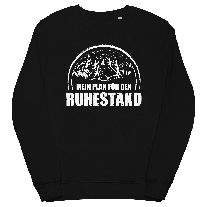 Mein Plan Fur Den Ruhestand 1 - Unisex Premium Organic Sweatshirt Hoodie with Belted Waist Structured Tailored