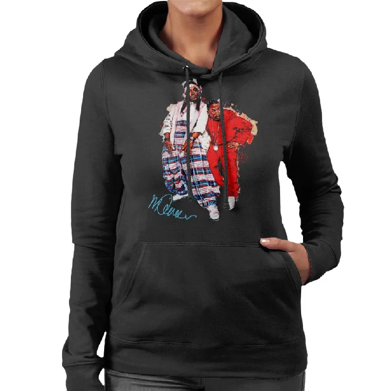 Sidney Maurer Original Portrait Of Outkast Andre 3000 Baggy Trousers Women's Hooded Sweatshirt Hoodie with Hem Fringe Bohemian Relaxed