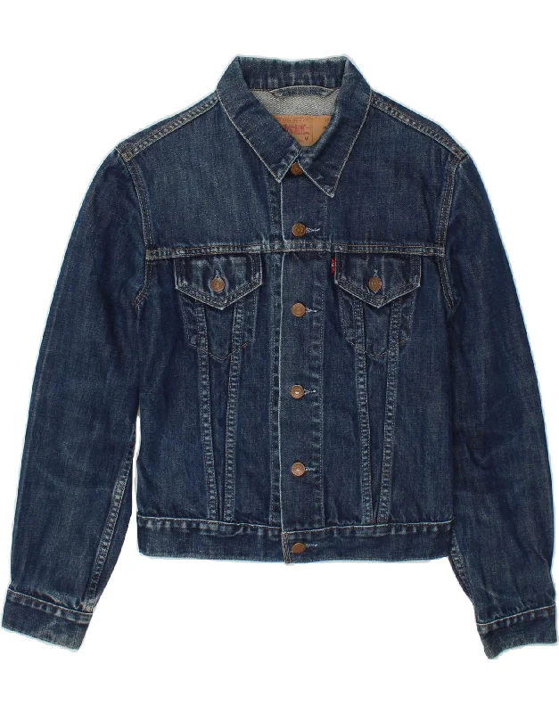 LEVI'S Girls Denim Jacket 10-11 Years Medium  Blue Cotton Mesh Jacket Canvas Jacket Denim Jacket