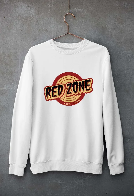 Red Zone Unisex Sweatshirt for Men/Women Hoodie with Tie-Dye Psychedelic Retro