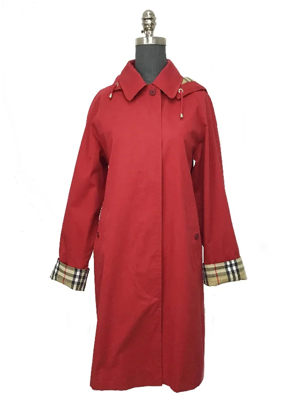 Burberry Classic Balmacaan Rain Coat Size S Lapel Coat Peter Pan Collar Coat Cowl Neck Coat