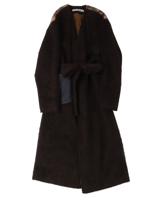 Alpaca Blend Coat Parka Down Jacket Wool Coat