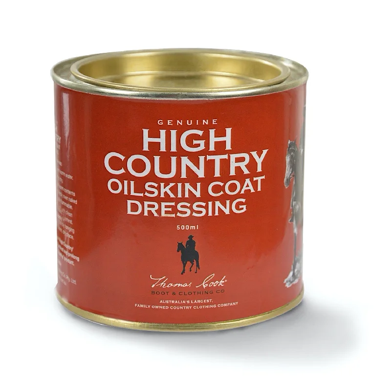 Thomas Cook High Country Oilskin Coat Dressing 500ml Suede Faux Fur Shearling